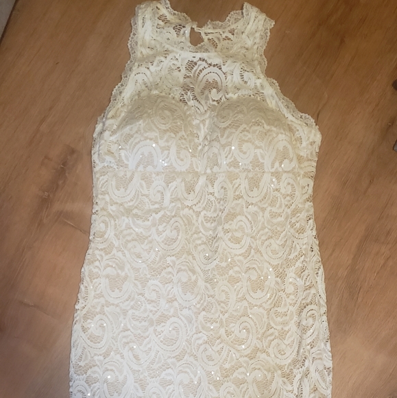 White Lace Dress - Picture 1 of 6